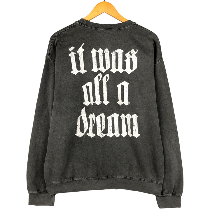 The Notorious BIG Rap Sweatshirt, Men's Size M cotton Charcoal Vintage Second Hand