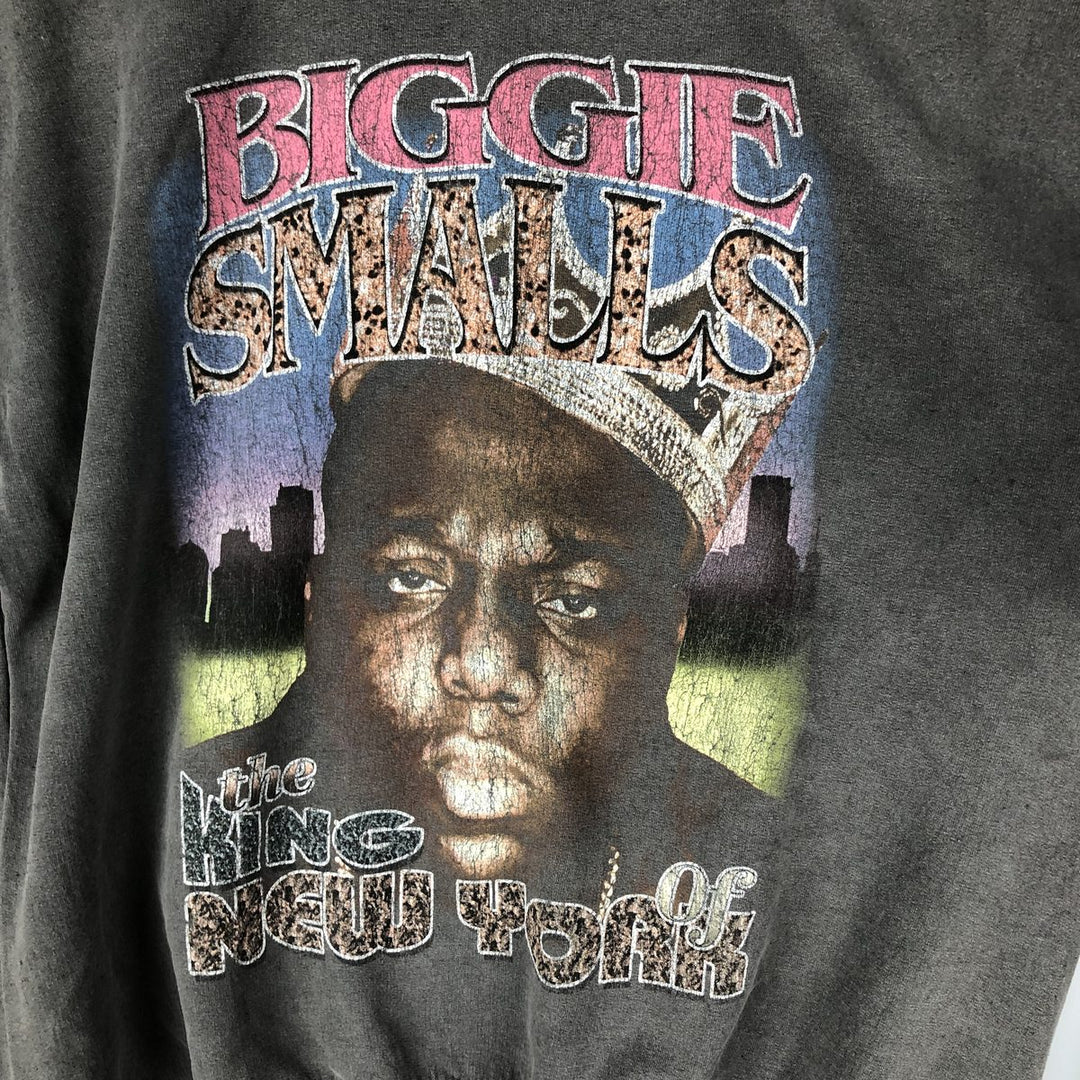 The Notorious BIG Rap Sweatshirt, Men's Size M cotton Charcoal Vintage Second Hand