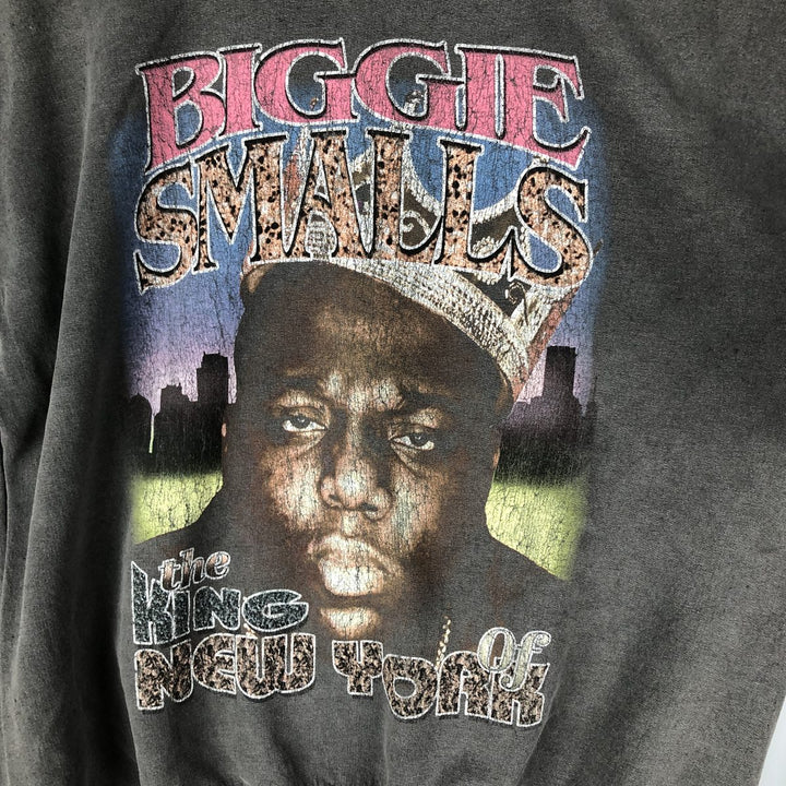The Notorious BIG Rap Sweatshirt, Men's Size M cotton Charcoal Vintage Second Hand