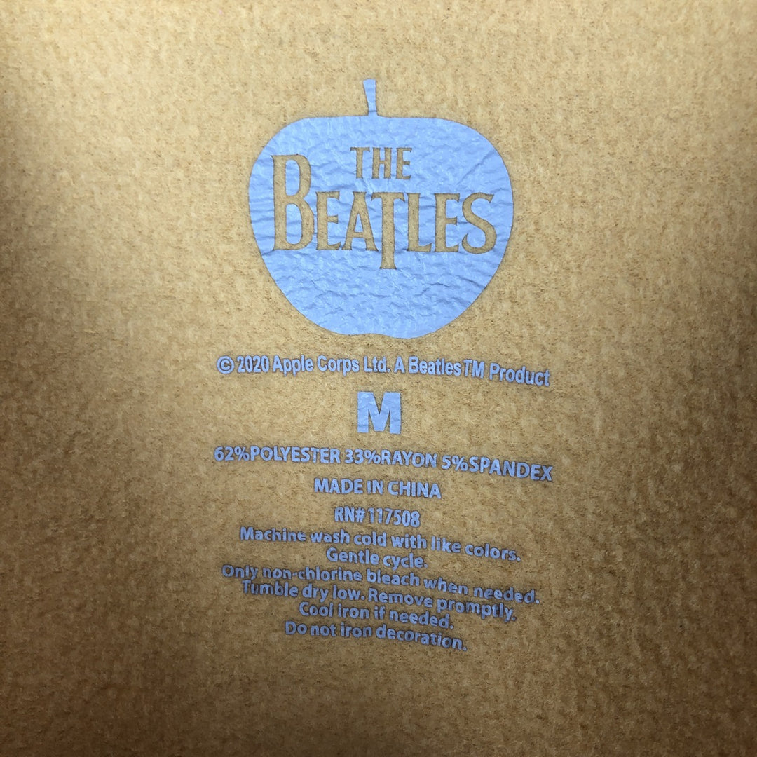 THE BEATLES band sweatshirt, men's size M polyester yellow type Vintage Second Hand