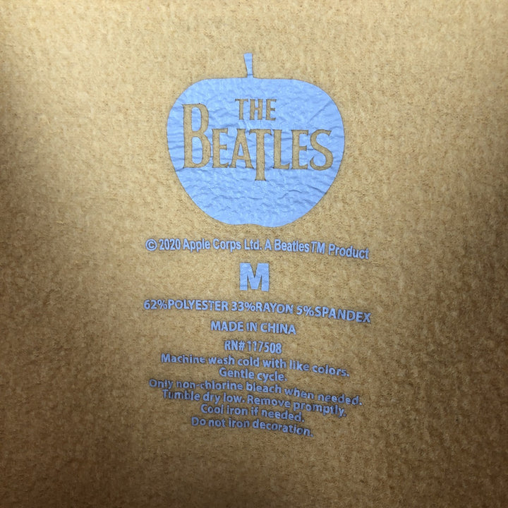 THE BEATLES band sweatshirt, men's size M polyester yellow type Vintage Second Hand