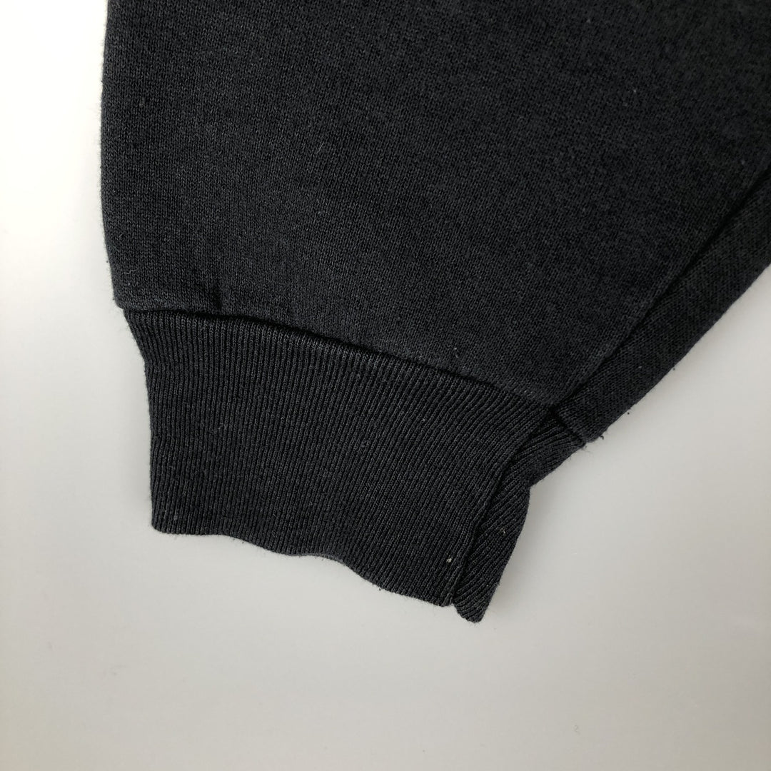 Vintage 1980'S Fruit of the Loom print sweatshirt, made in the USA, size L, men's cotton black type Vintage Second Hand