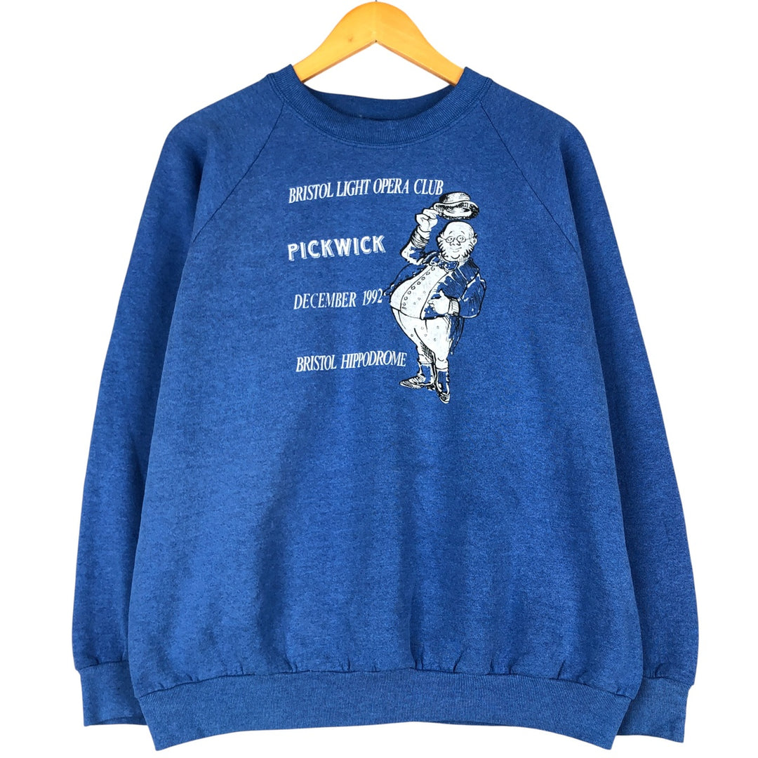 Vintage 90'S SCREEN STARS printed sweatshirt, made in the USA, size L, men's cotton blue type Vintage Second Hand