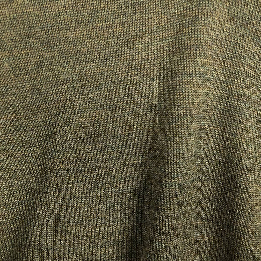 Burberry's BURBERRY LONDON V-neck merino wool knit sweater, men's size S Merino wool Khaki type Vintage Second Hand