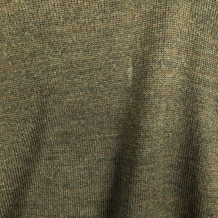 Burberry's BURBERRY LONDON V-neck merino wool knit sweater, men's size S Merino wool Khaki type Vintage Second Hand
