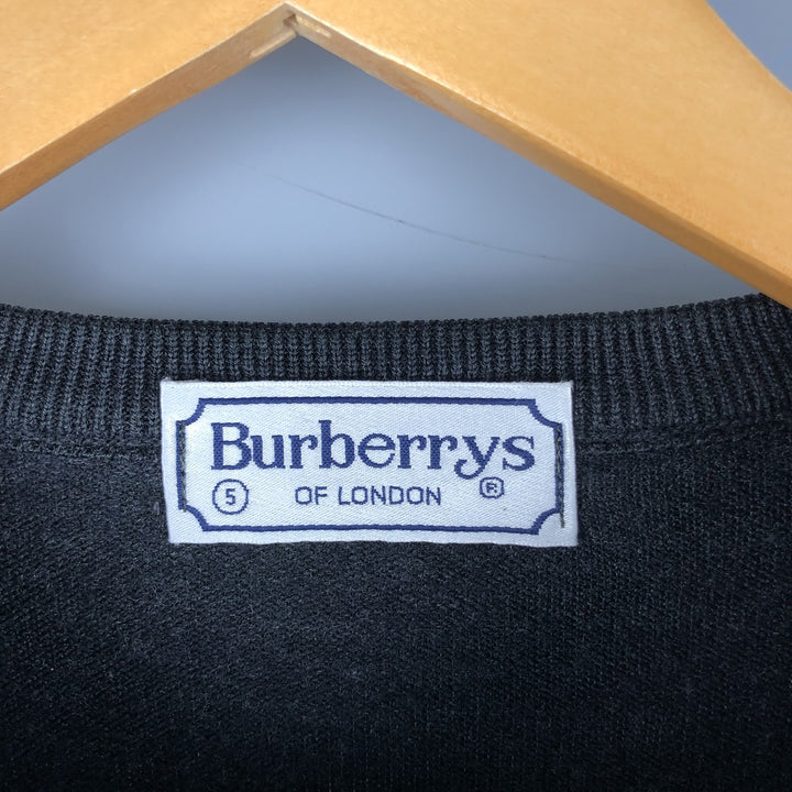 Burberry's London knit sweater, size 5, men's size M unclear black type Vintage Second Hand