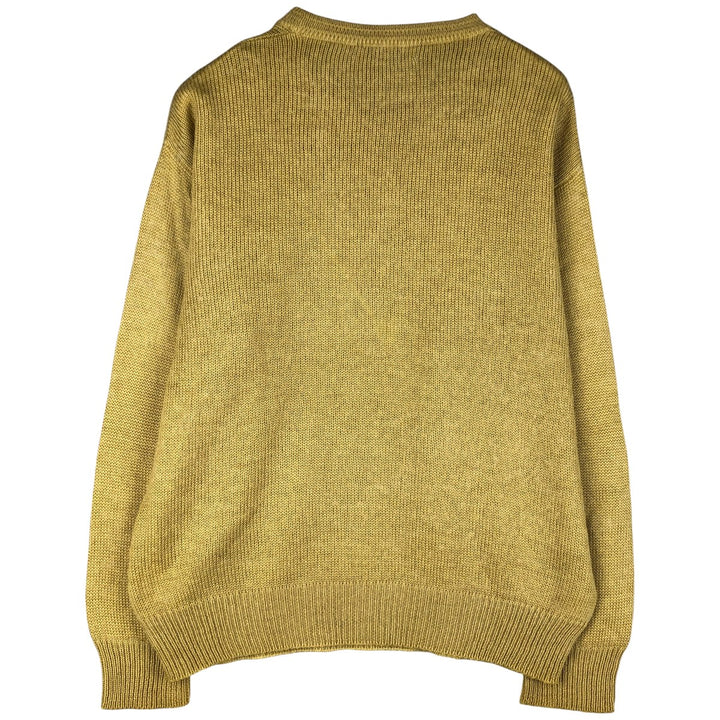 Burberry's BURBERRYS OF LONDON wool knit sweater, men's size XL unclear yellow type Vintage Second Hand