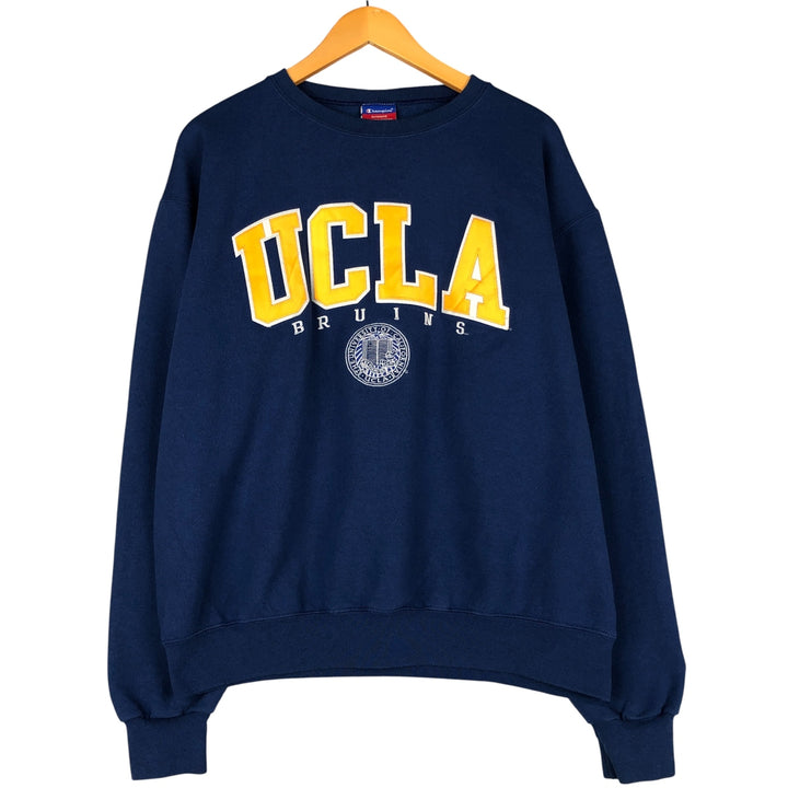 2000'S Champion Authentic Athletics Wear College Sweatshirt, Men's Size L cotton blue type Vintage Second Hand