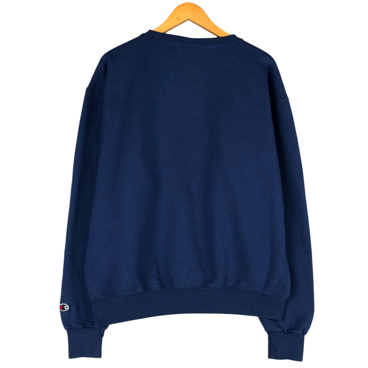 2000'S Champion Authentic Athletics Wear College Sweatshirt, Men's Size L cotton blue type Vintage Second Hand