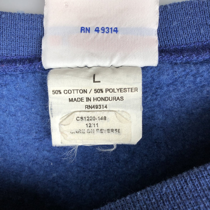 2000'S Champion Authentic Athletics Wear College Sweatshirt, Men's Size L cotton blue type Vintage Second Hand