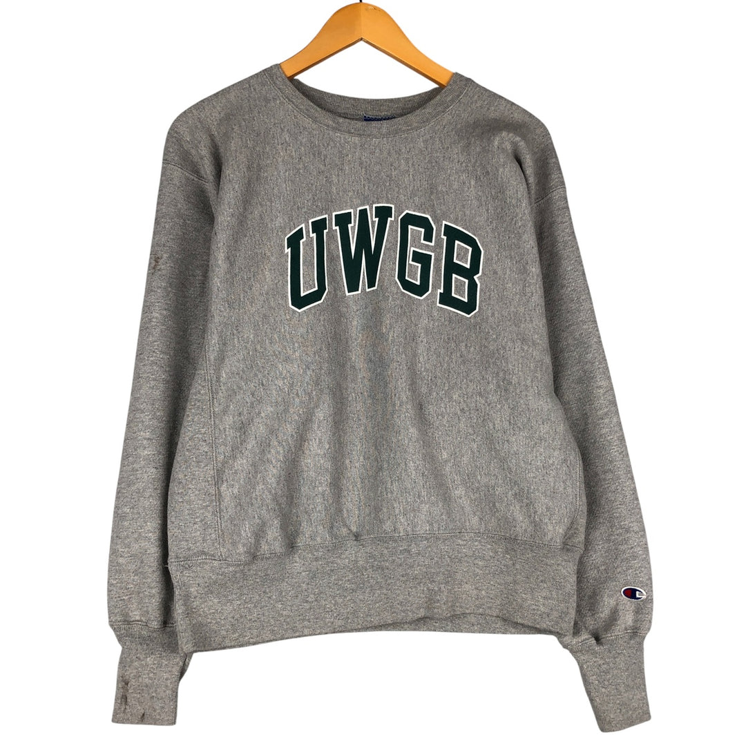 2000'S Champion Reverse Weave College Sweatshirt, Men's Size L cotton gray type Vintage Second Hand