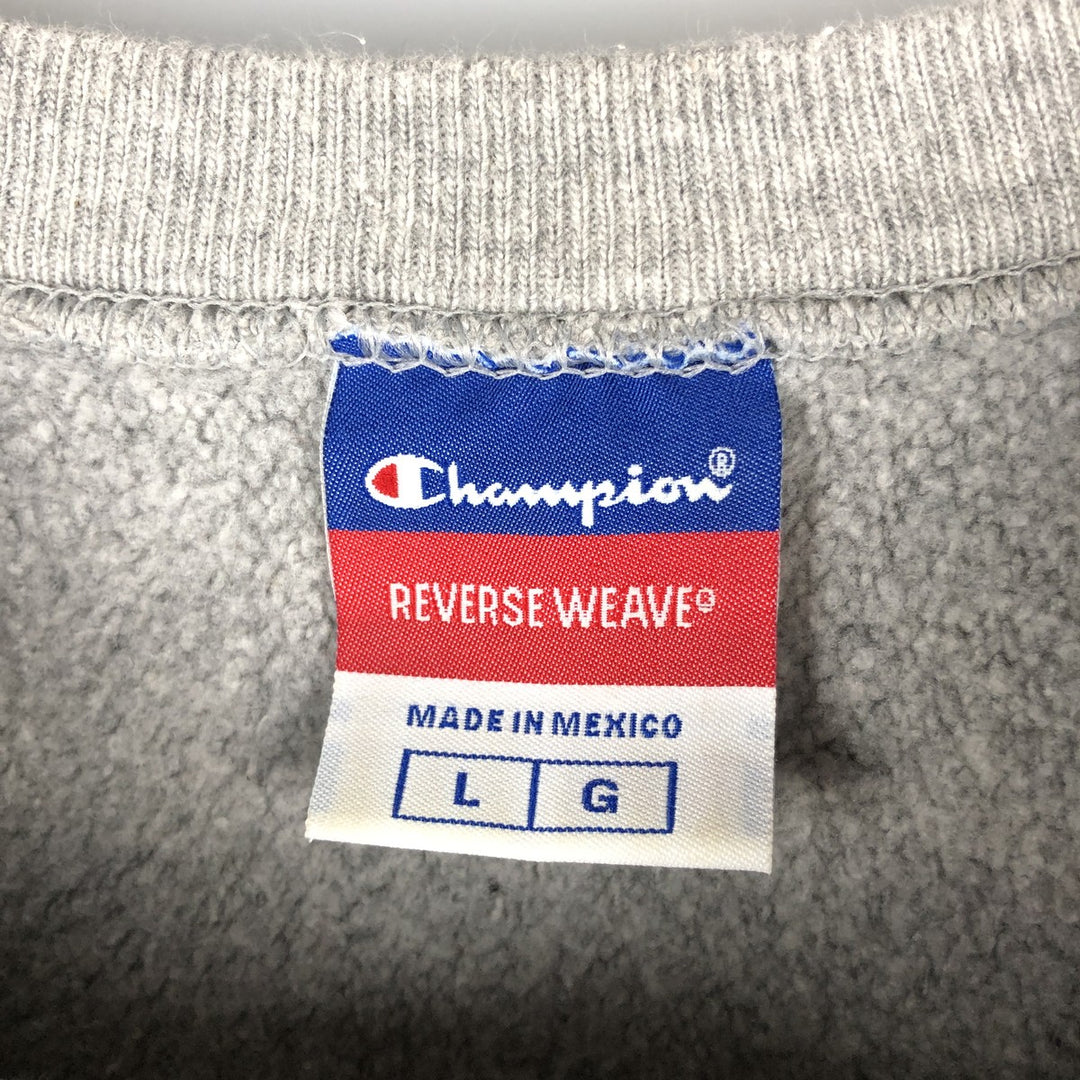 2000'S Champion Reverse Weave College Sweatshirt, Men's Size L cotton gray type Vintage Second Hand