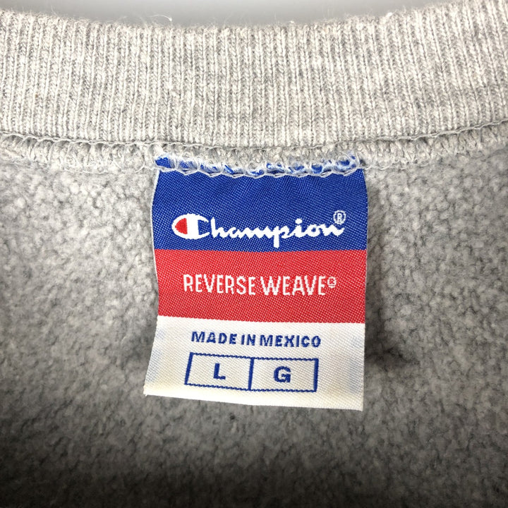 2000'S Champion Reverse Weave College Sweatshirt, Men's Size L cotton gray type Vintage Second Hand