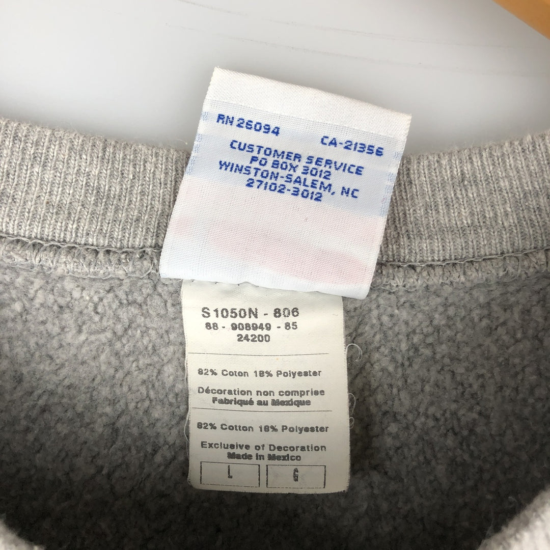 2000'S Champion Reverse Weave College Sweatshirt, Men's Size L cotton gray type Vintage Second Hand