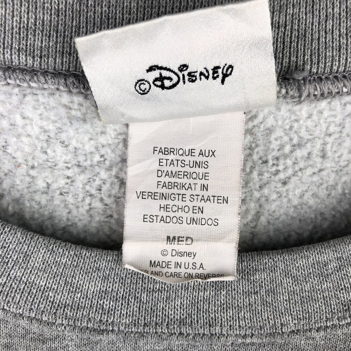 Vintage 90'S Disney Mickey Mouse character sweatshirt, made in the USA, size M, men's cotton gray type Vintage Second Hand