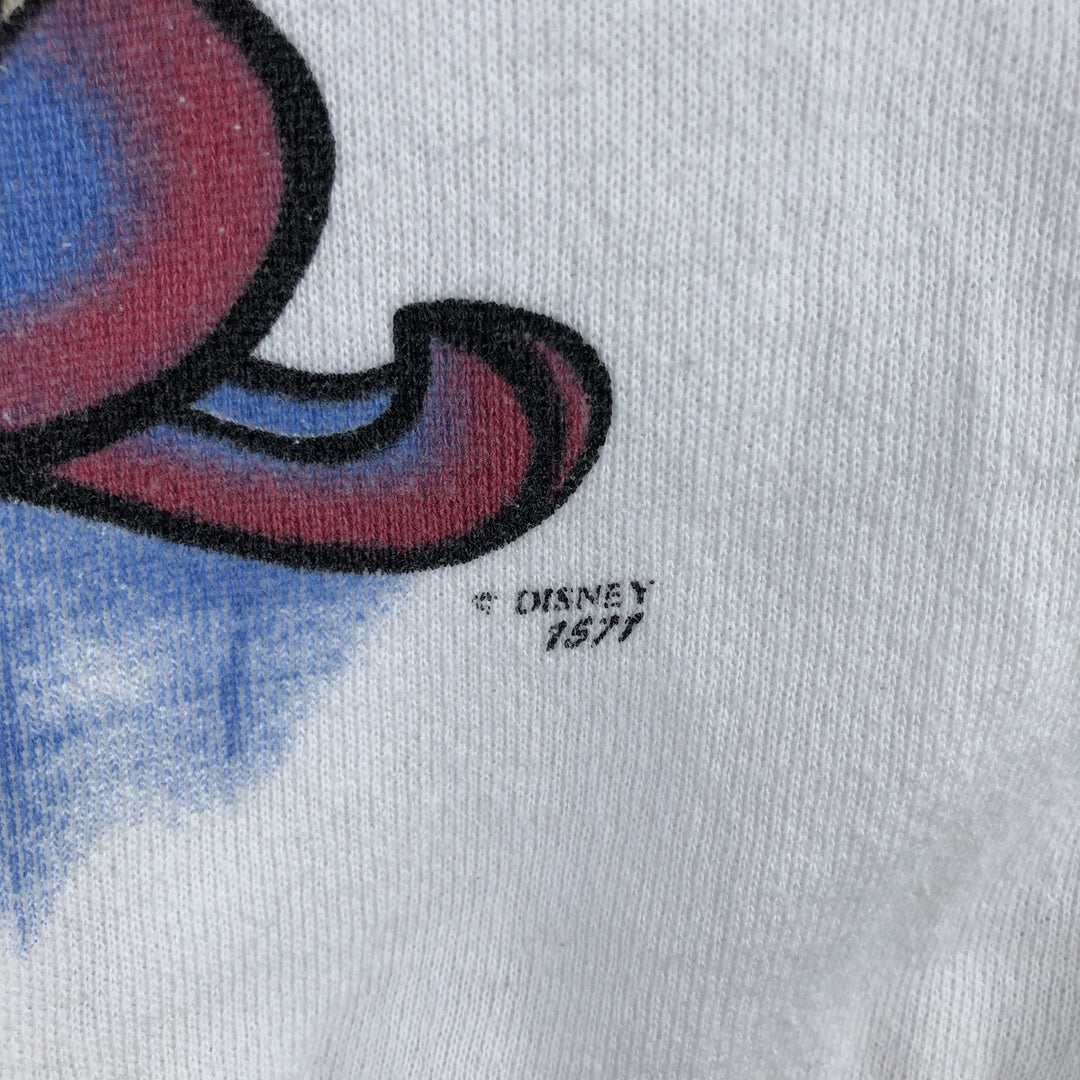 90'S Disney Minnie Mouse character sweatshirt, sweatshirt, made in USA, men's XL size, vintage cotton white type Vintage Second Hand