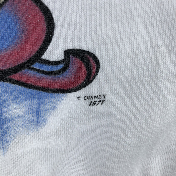 90'S Disney Minnie Mouse character sweatshirt, sweatshirt, made in USA, men's XL size, vintage cotton white type Vintage Second Hand