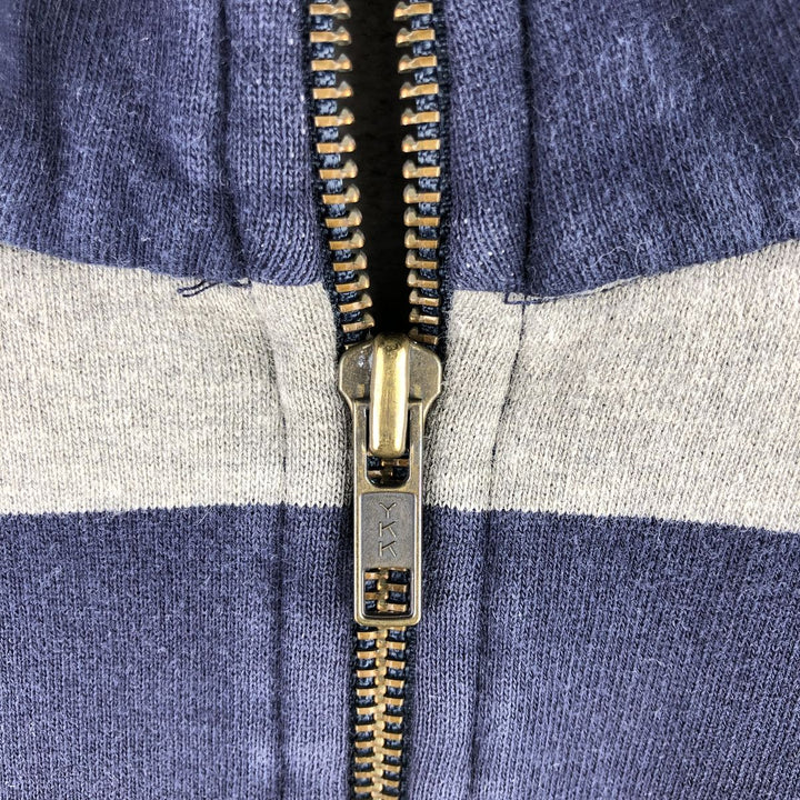 Ralph Lauren POLO by Ralph Lauren Striped Pattern Half-Zip Sweatshirt, Men's XL cotton navy blue type Vintage Second Hand
