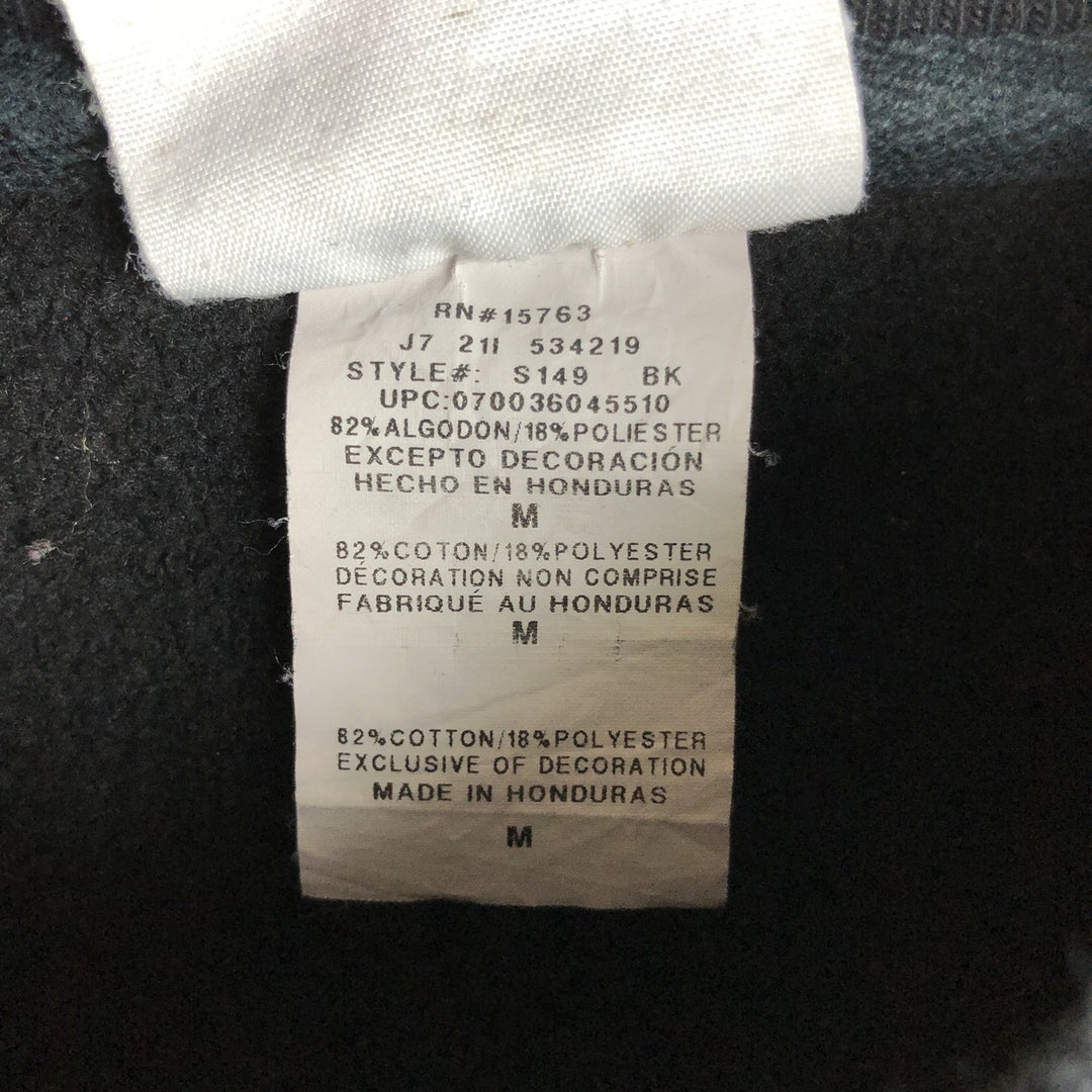 Champion REVERSE WEAVE Reverse Weave Printed Sweatshirt Trainer Men's M size cotton black type Vintage Second Hand