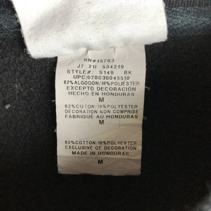 Champion REVERSE WEAVE Reverse Weave Printed Sweatshirt Trainer Men's M size cotton black type Vintage Second Hand