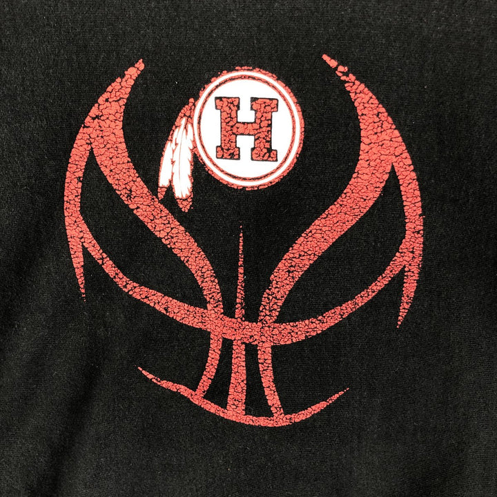 Champion REVERSE WEAVE Reverse Weave Printed Sweatshirt Trainer Men's M size cotton black type Vintage Second Hand