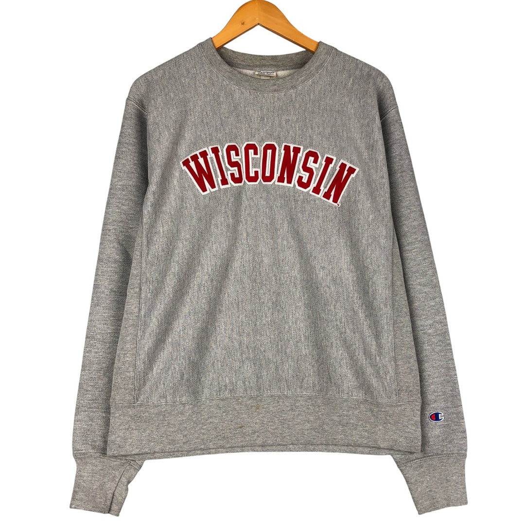 2000'S Champion Reverse Weave College Sweatshirt, Men's Size Medium unclear gray type Vintage Second Hand