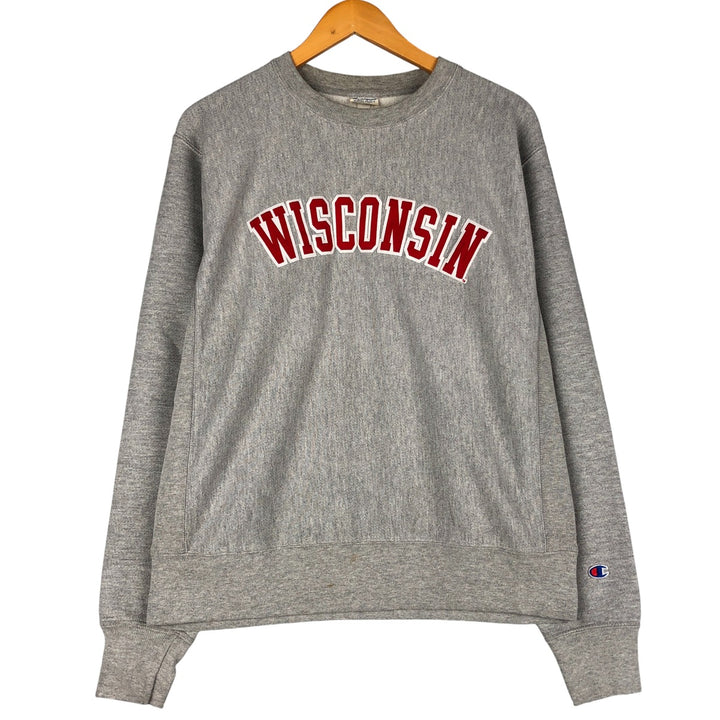 2000'S Champion Reverse Weave College Sweatshirt, Men's Size Medium unclear gray type Vintage Second Hand