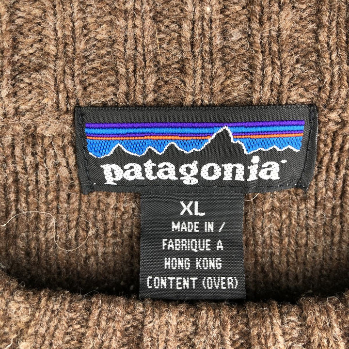 2000'S Patagonia 51210F7 Wool Knit Sweater, Men's XL wool brown type Vintage Second Hand