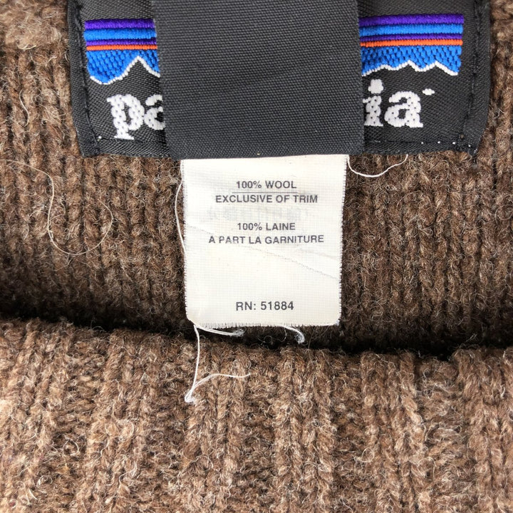 2000'S Patagonia 51210F7 Wool Knit Sweater, Men's XL wool brown type Vintage Second Hand