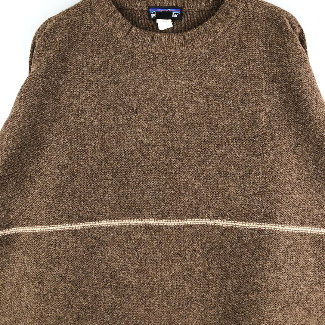 2000'S Patagonia 51210F7 Wool Knit Sweater, Men's XL wool brown type Vintage Second Hand