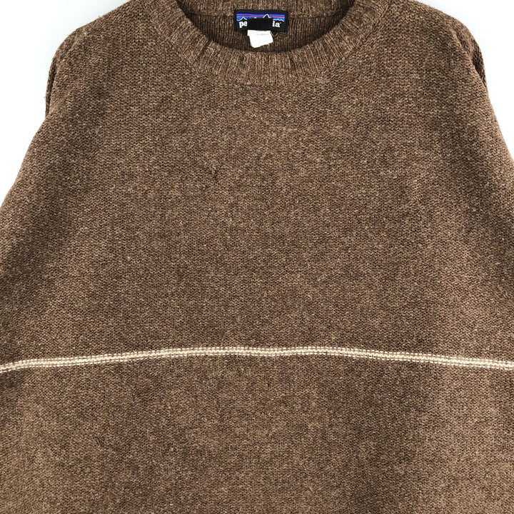 2000'S Patagonia 51210F7 Wool Knit Sweater, Men's XL wool brown type Vintage Second Hand