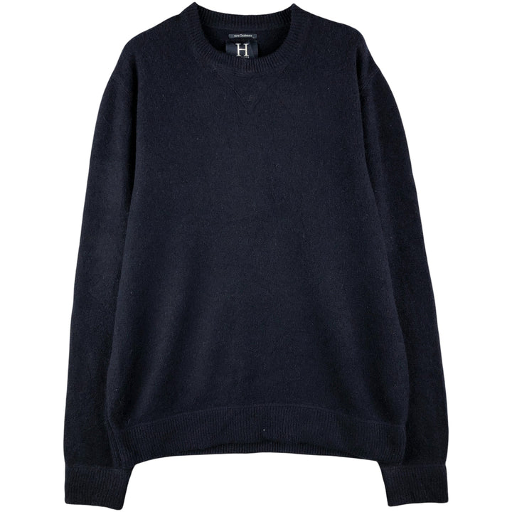 Tommy Hilfiger Cashmere Knit Sweater, Men's Size L Cashmere navy blue type Vintage Second Hand
