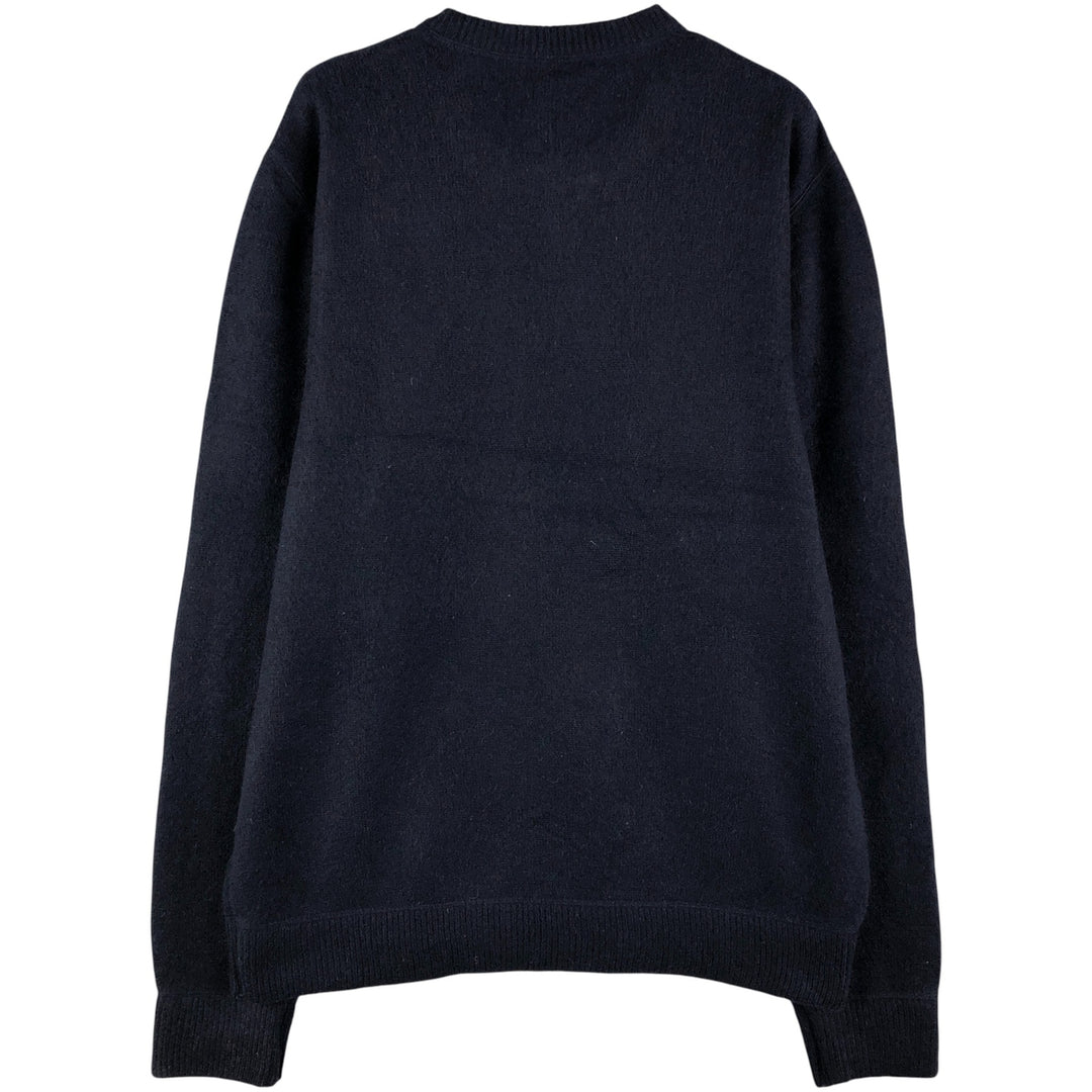 Tommy Hilfiger Cashmere Knit Sweater, Men's Size L Cashmere navy blue type Vintage Second Hand