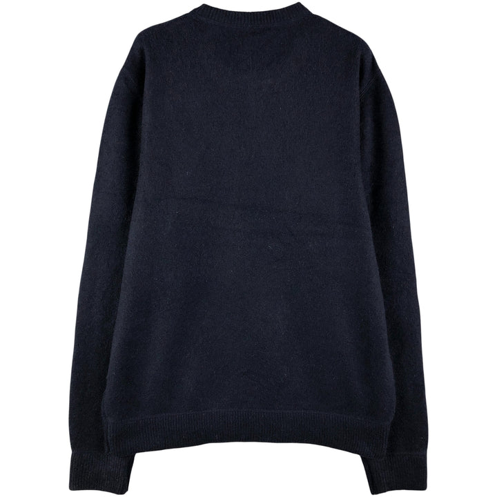 Tommy Hilfiger Cashmere Knit Sweater, Men's Size L Cashmere navy blue type Vintage Second Hand