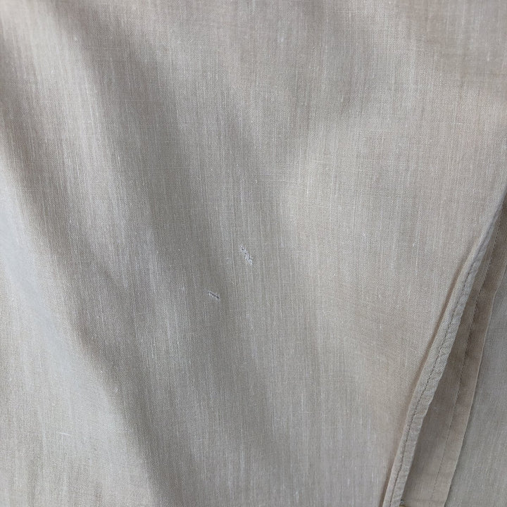 Ralph Lauren long sleeve button down shirt, men's size L cotton Beige type Vintage Second Hand