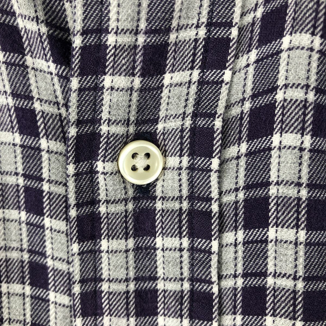 Ralph Lauren BLAKE long sleeve button down check shirt, men's XL size cotton purple type Vintage Second Hand