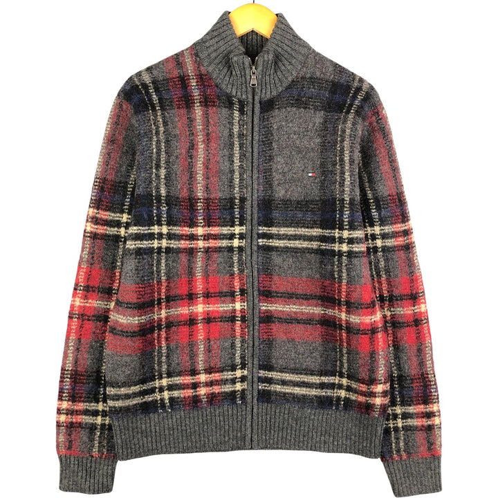 Tommy Hilfiger Driver's Knit Sweater, Men's Size L wool Charcoal Vintage Second Hand