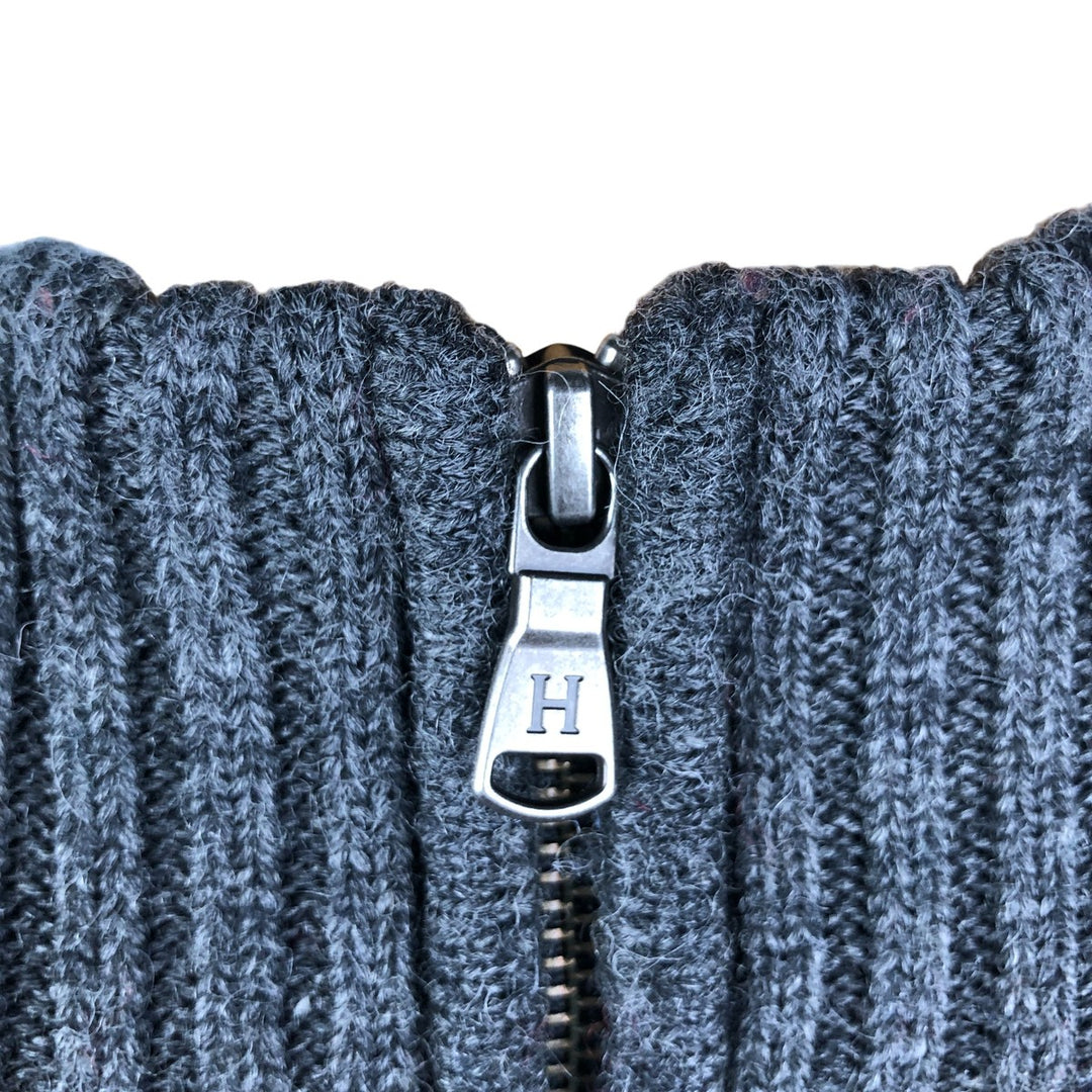 Tommy Hilfiger Driver's Knit Sweater, Men's Size L wool Charcoal Vintage Second Hand