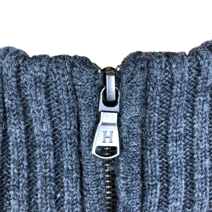 Tommy Hilfiger Driver's Knit Sweater, Men's Size L wool Charcoal Vintage Second Hand