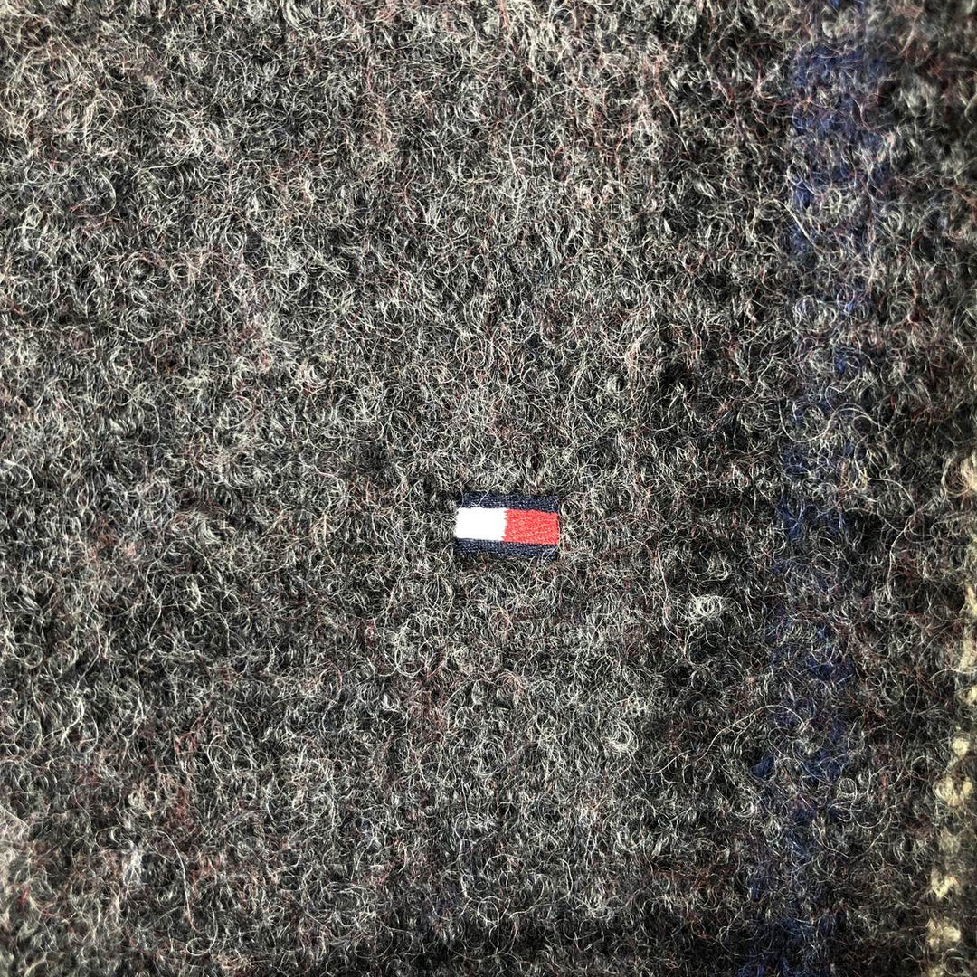 Tommy Hilfiger Driver's Knit Sweater, Men's Size L wool Charcoal Vintage Second Hand