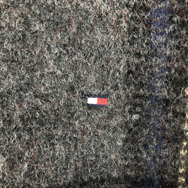 Tommy Hilfiger Driver's Knit Sweater, Men's Size L wool Charcoal Vintage Second Hand