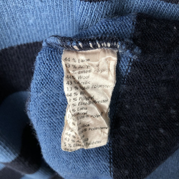 Lacoste Striped Wool Knit Sweater, Size 6, Men's XL wool Blue type light blue Vintage Second Hand