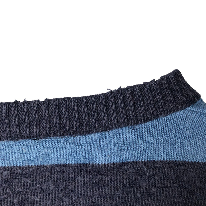 Lacoste Striped Wool Knit Sweater, Size 6, Men's XL wool Blue type light blue Vintage Second Hand