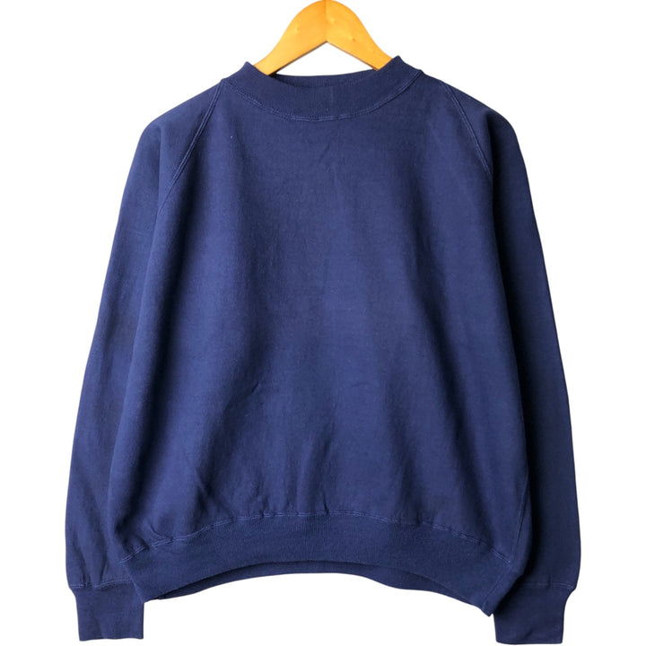 Plain blank sweatshirt, women's size XL cotton navy blue type Vintage Second Hand