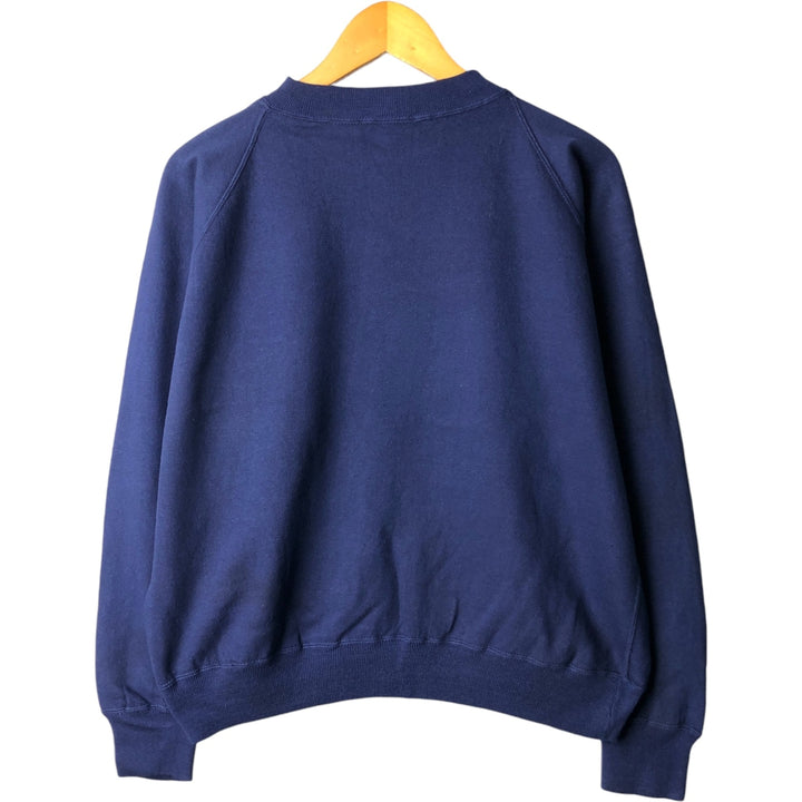 Plain blank sweatshirt, women's size XL cotton navy blue type Vintage Second Hand