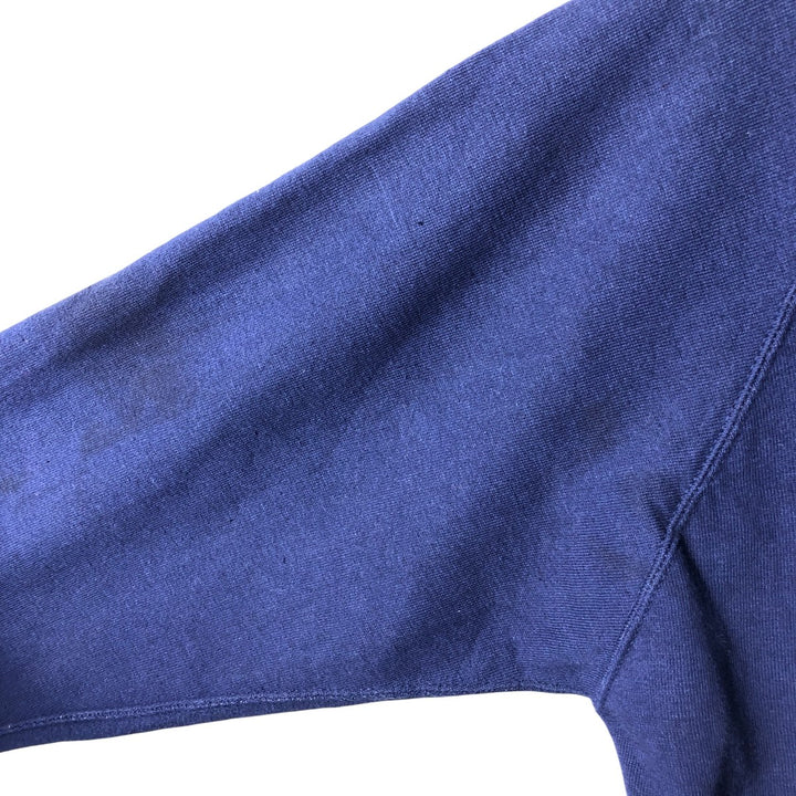 Plain blank sweatshirt, women's size XL cotton navy blue type Vintage Second Hand