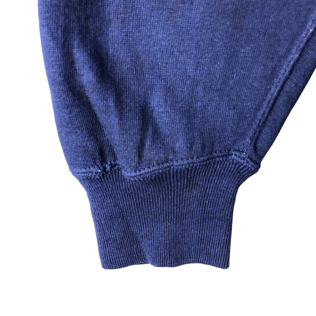 Plain blank sweatshirt, women's size XL cotton navy blue type Vintage Second Hand