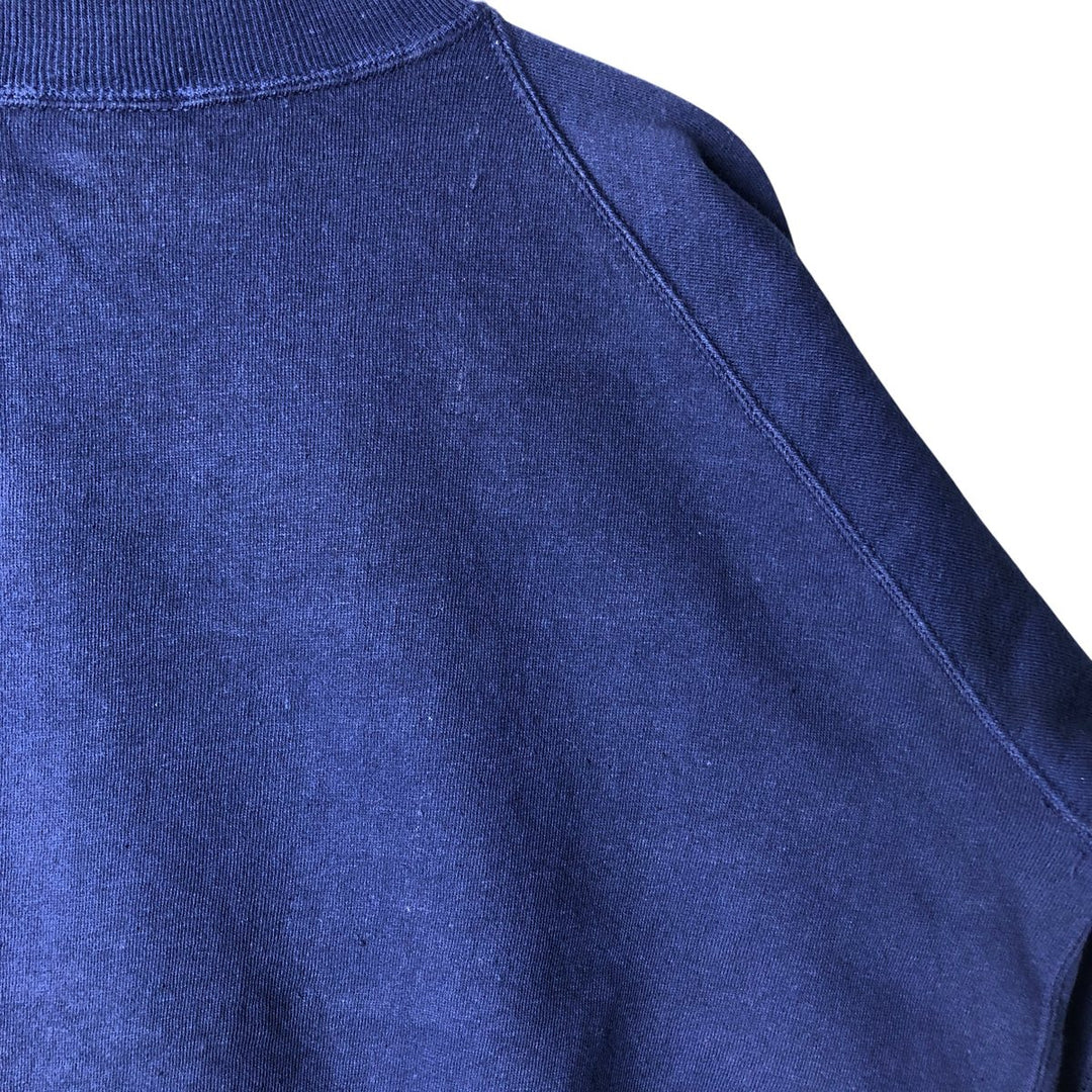 Plain blank sweatshirt, women's size XL cotton navy blue type Vintage Second Hand