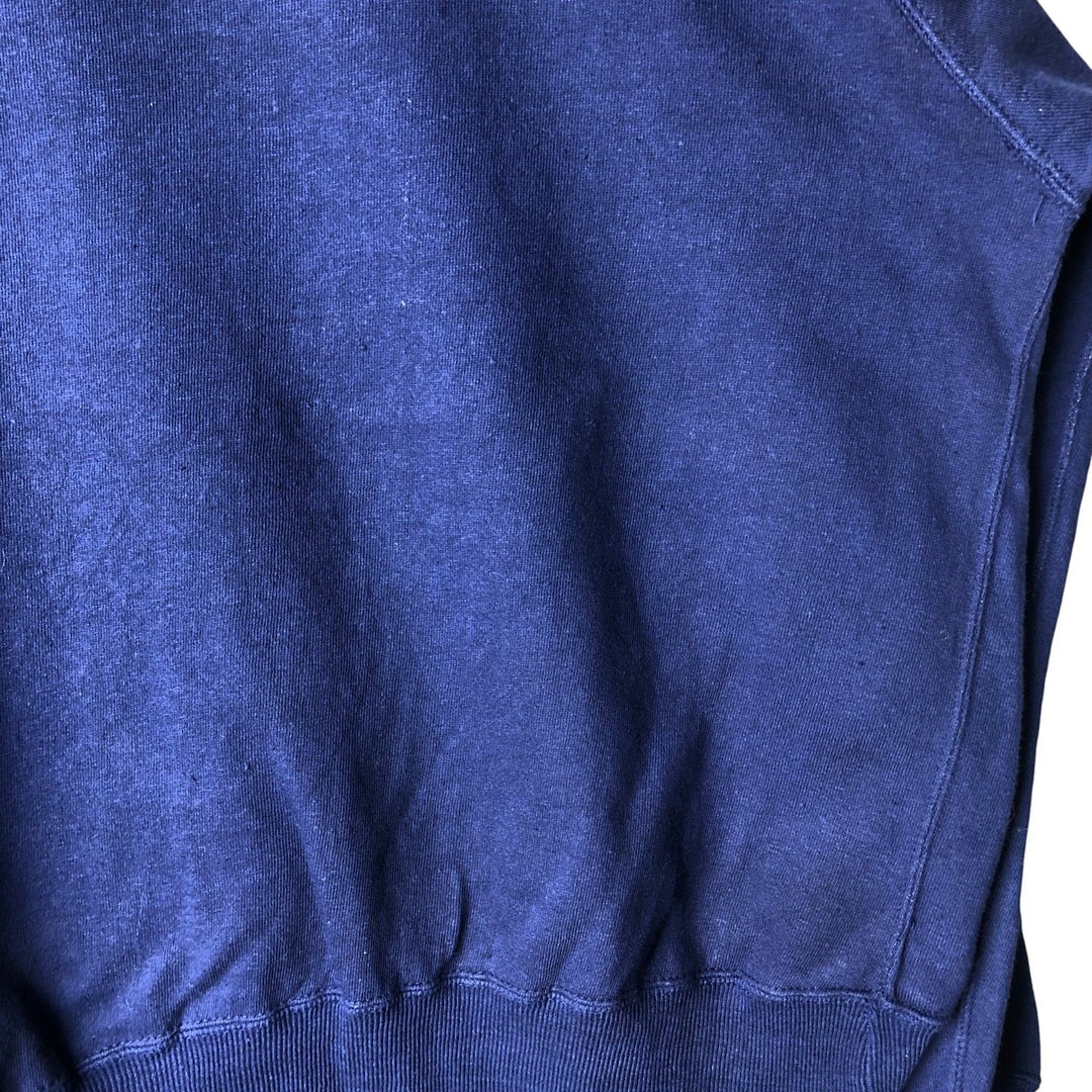Plain blank sweatshirt, women's size XL cotton navy blue type Vintage Second Hand