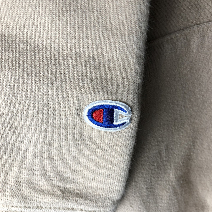 Champion Reverse Weave Reverse Weave Blank Sweatshirt Hoodie (Men's Size Small) cotton Beige type Vintage Second Hand